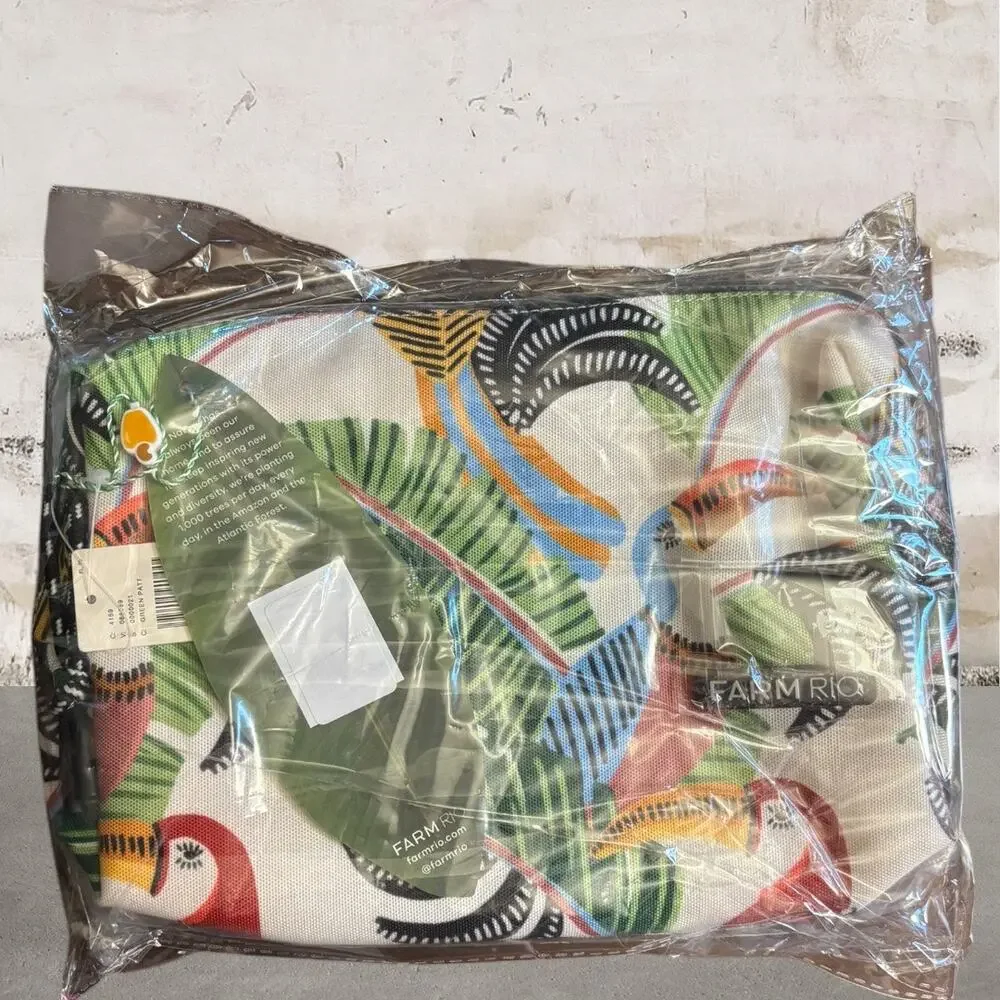 Farm Rio Tropical Toucan Big Pouch NWT